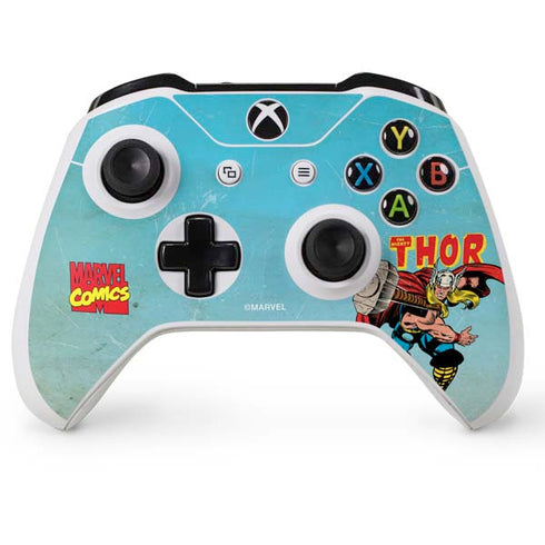 Marvel Classic Comics The Mighty Thor Xbox One S Console and Controller Bundle Skin