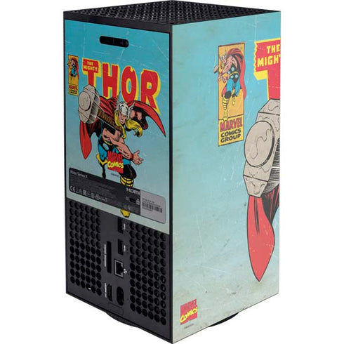 Marvel Classic Comics The Mighty Thor Xbox Series X Console Skin