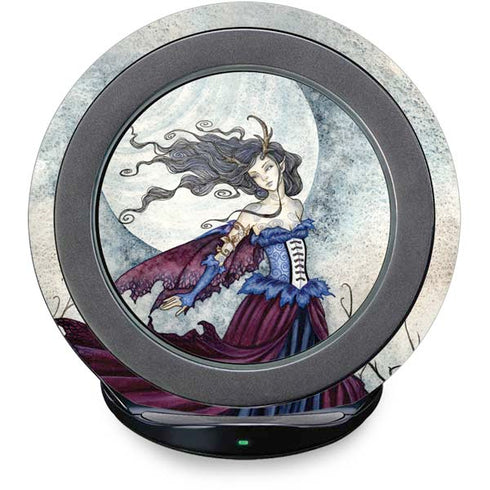 The Moon is Calling Fairy and Dragon by Amy Brown Fast Charge Wireless Charging Stand Skin