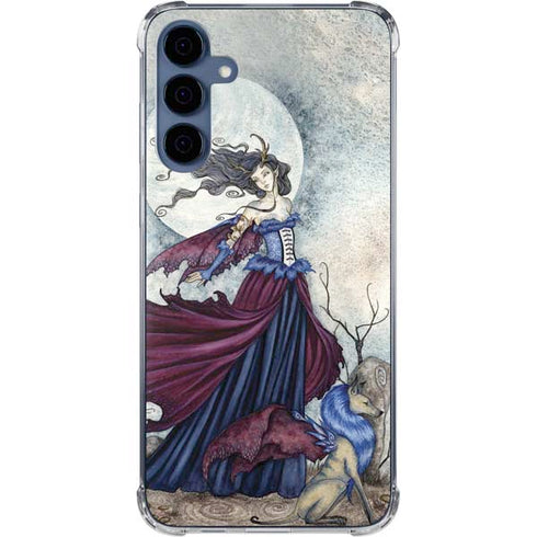 The Moon is Calling Fairy and Dragon by Amy Brown Galaxy A35 5G Clear Case