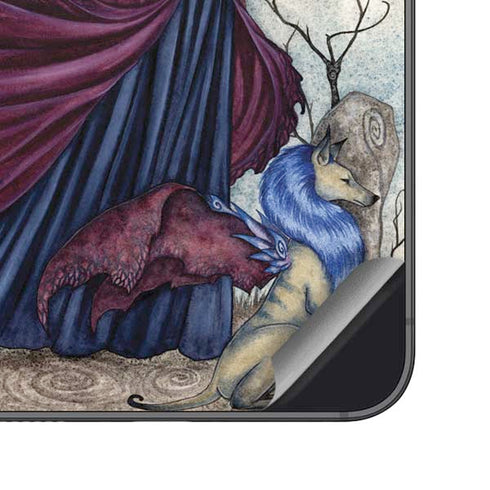 The Moon is Calling Fairy and Dragon by Amy Brown Galaxy S24 Plus Skin