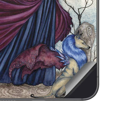 The Moon is Calling Fairy and Dragon by Amy Brown Galaxy S25 Skin