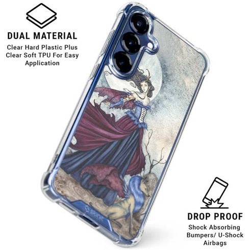 The Moon is Calling Fairy and Dragon by Amy Brown Galaxy S25 Plus Clear Case