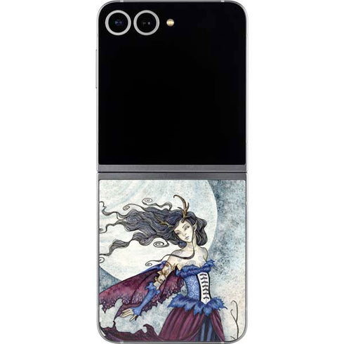 The Moon is Calling Fairy and Dragon by Amy Brown Galaxy Z Flip6 Skin