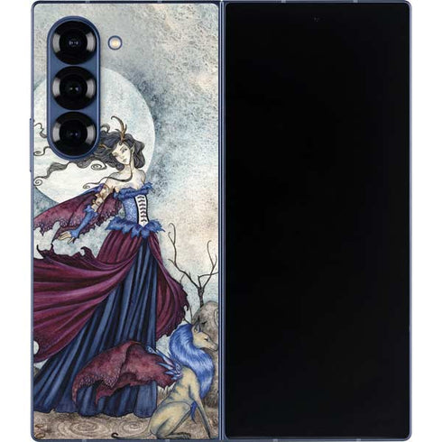 The Moon is Calling Fairy and Dragon by Amy Brown Galaxy Z Fold6 Skin