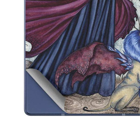 The Moon is Calling Fairy and Dragon by Amy Brown Galaxy Z Fold6 Skin