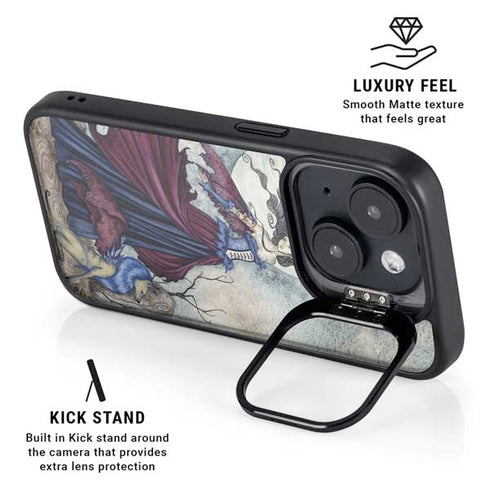 The Moon is Calling Fairy and Dragon by Amy Brown iPhone 14 Kickstand Case