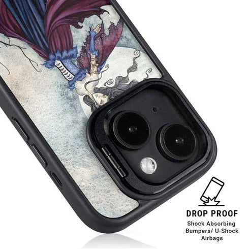 The Moon is Calling Fairy and Dragon by Amy Brown iPhone 14 Plus Kickstand Case