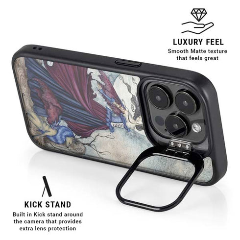 The Moon is Calling Fairy and Dragon by Amy Brown iPhone 14 Pro Max Kickstand Case