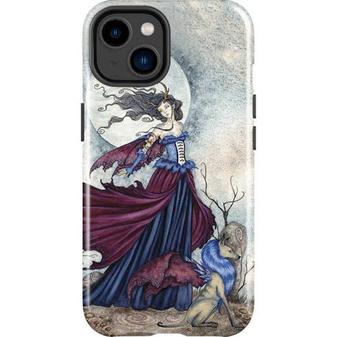 The Moon is Calling Fairy and Dragon by Amy Brown iPhone 15 Impact Case