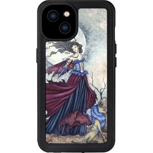 The Moon is Calling Fairy and Dragon by Amy Brown iPhone 15 Plus Waterproof Case