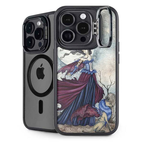 The Moon is Calling Fairy and Dragon by Amy Brown iPhone 15 Pro Max Kickstand Case