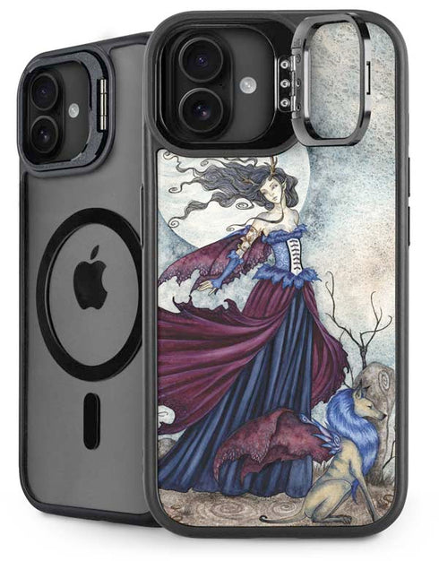 The Moon is Calling Fairy and Dragon by Amy Brown iPhone 16 Plus Kickstand Case