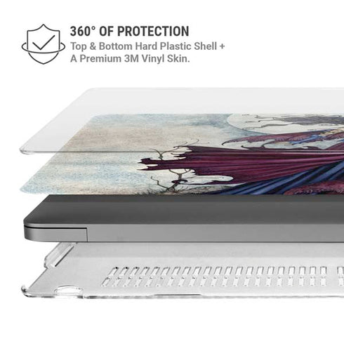 The Moon is Calling Fairy and Dragon by Amy Brown MacBook Pro 14in (2021-24) Case plus Skin