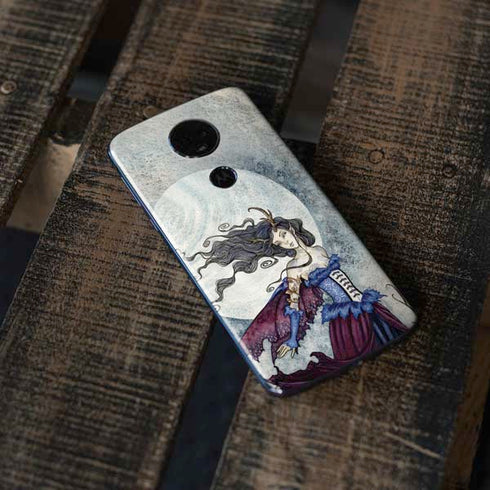 The Moon is Calling Fairy and Dragon by Amy Brown Moto E5 Plus Skin