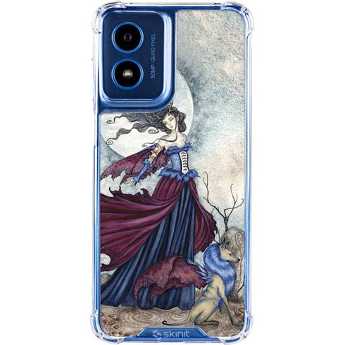 The Moon is Calling Fairy and Dragon by Amy Brown Moto G 5G (2024) Clear Case