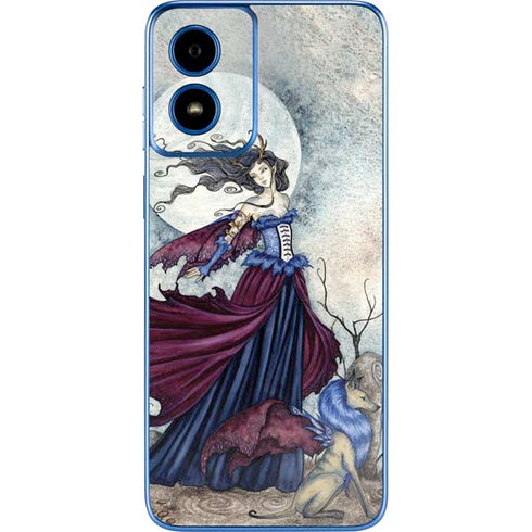 The Moon is Calling Fairy and Dragon by Amy Brown Moto G Play 4G (2024) Skin