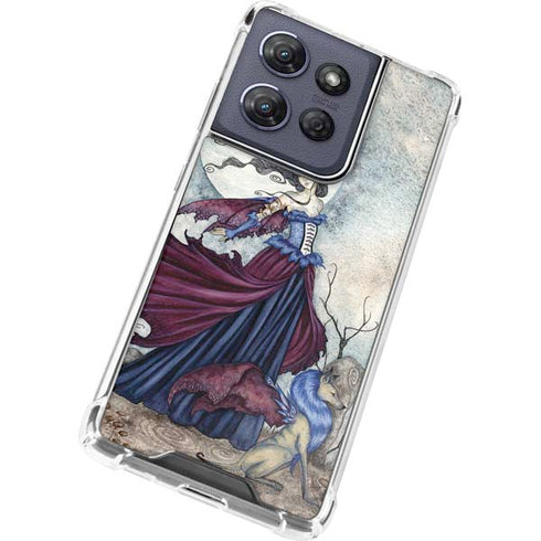 The Moon is Calling Fairy and Dragon by Amy Brown Moto G Play 5G (2025) Clear Case
