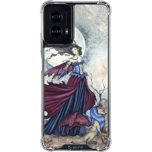 The Moon is Calling Fairy and Dragon by Amy Brown Moto G Power 5G (2024) Clear Case