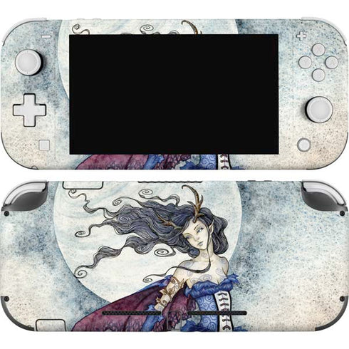 The Moon is Calling Fairy and Dragon by Amy Brown Nintendo Switch Lite Skin