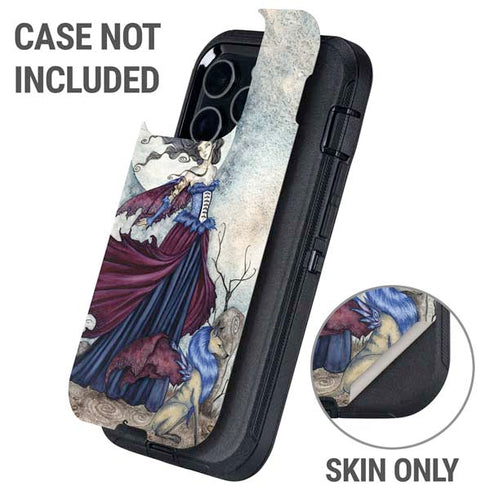 The Moon is Calling Fairy and Dragon by Amy Brown Otterbox Defender iPhone Skin