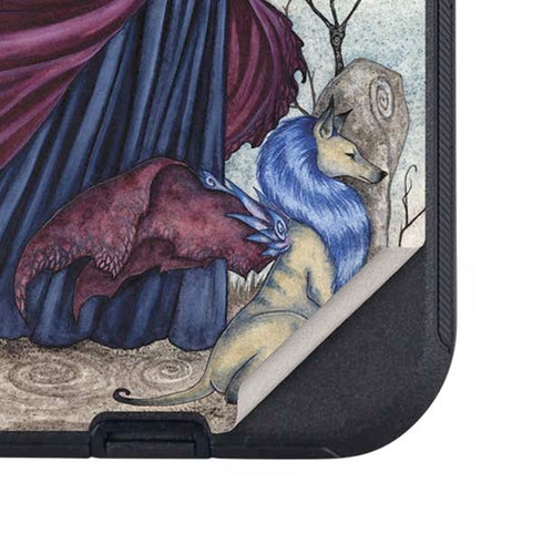 The Moon is Calling Fairy and Dragon by Amy Brown Otterbox Defender iPhone Skin