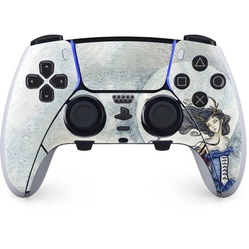Amy Brown The Moon is Calling Fairy and Dragon PS5 DualSense Edge Pro Controller Skin