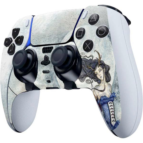 Amy Brown The Moon is Calling Fairy and Dragon PS5 DualSense Edge Pro Controller Skin