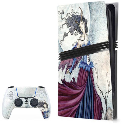 The Moon is Calling Fairy and Dragon by Amy Brown PlayStation PS5 Skins