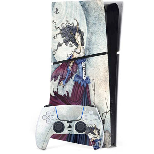 The Moon is Calling Fairy and Dragon by Amy Brown PlayStation PS5 Skins
