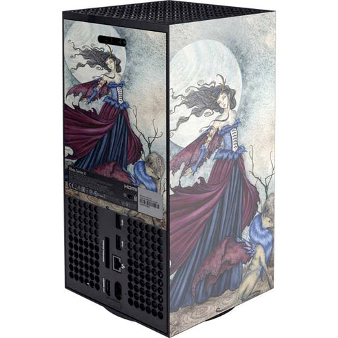 The Moon is Calling Fairy and Dragon by Amy Brown XBox Series X Digital Edition Console Skin