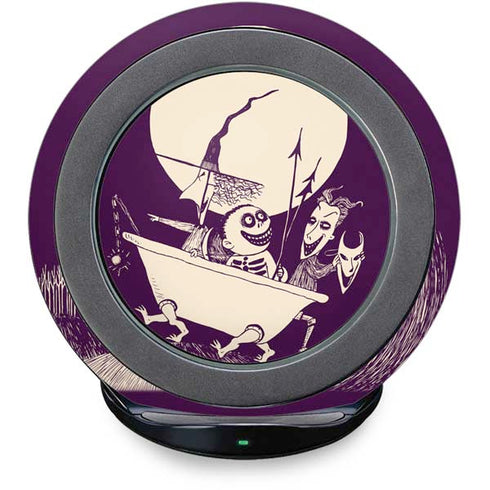 Disney The Nightmare Before Christmas Lock Shock and Barrel Art Fast Charge Wireless Charging Stand Skin