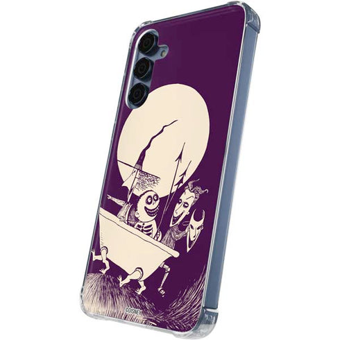 Disney The Nightmare Before Christmas Lock Shock and Barrel Art Galaxy A55 5G Clear Case