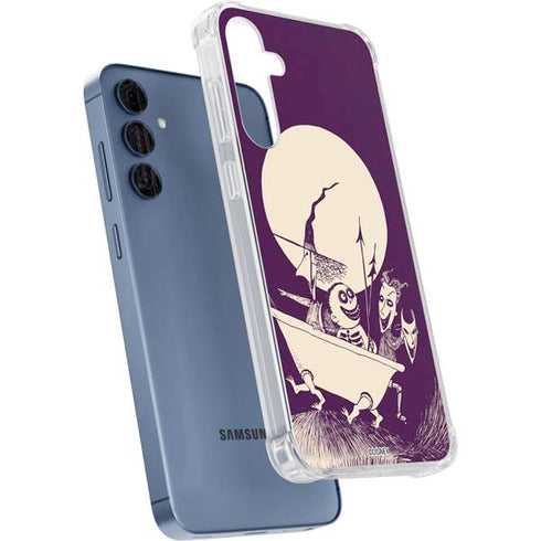 Disney The Nightmare Before Christmas Lock Shock and Barrel Art Galaxy A55 5G Clear Case