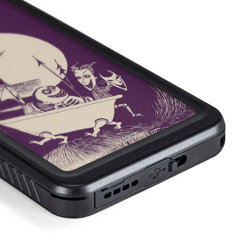 Disney The Nightmare Before Christmas Lock Shock and Barrel Art Galaxy S24 Waterproof Case
