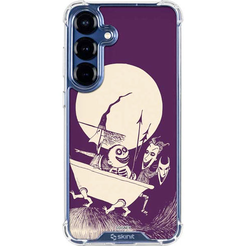 Disney The Nightmare Before Christmas Lock Shock and Barrel Art Galaxy S25 Clear Case