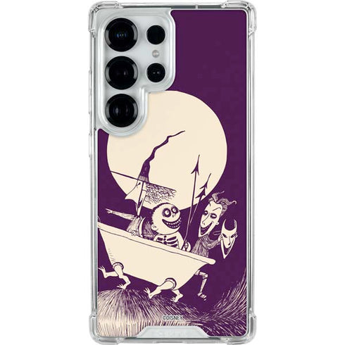 Disney The Nightmare Before Christmas Lock Shock and Barrel Art Galaxy S25 Ultra Clear Case