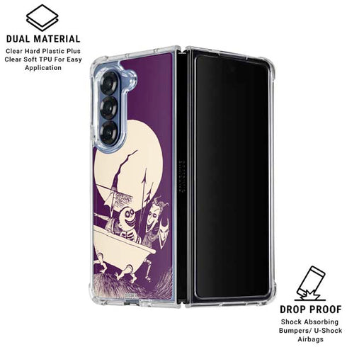 Disney The Nightmare Before Christmas Lock Shock and Barrel Art Galaxy Z Fold6 Clear Case