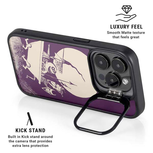 Disney The Nightmare Before Christmas Lock Shock and Barrel Art iPhone 14 Pro Max Kickstand Case