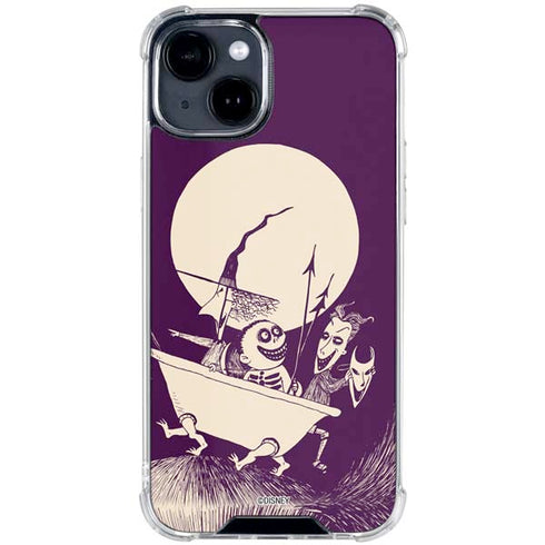 Disney The Nightmare Before Christmas Lock Shock and Barrel Art iPhone 15 Clear Case