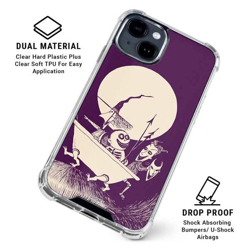 Disney The Nightmare Before Christmas Lock Shock and Barrel Art iPhone 15 Clear Case