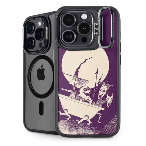 Disney The Nightmare Before Christmas Lock Shock and Barrel Art iPhone 15 Pro Max Kickstand Case