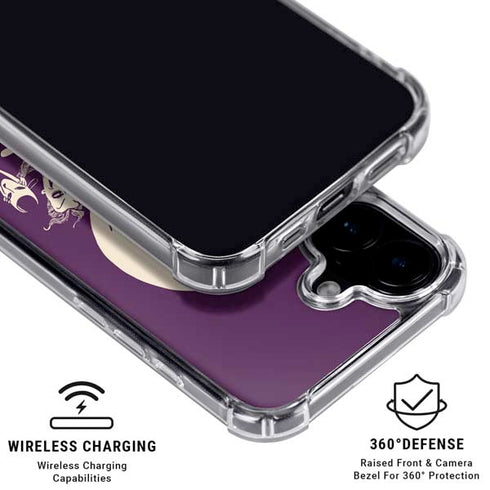 Disney The Nightmare Before Christmas Lock Shock and Barrel Art iPhone 16 Plus Clear Case