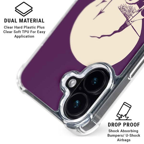 Disney The Nightmare Before Christmas Lock Shock and Barrel Art iPhone 16 Plus Clear Case
