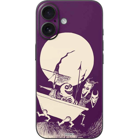 Disney The Nightmare Before Christmas Lock Shock and Barrel Art iPhone 16 Skin