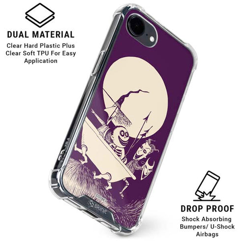 Disney The Nightmare Before Christmas Lock Shock and Barrel Art iPhone 16e Clear Case