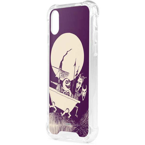Disney The Nightmare Before Christmas Lock Shock and Barrel Art iPhone XS Clear Case