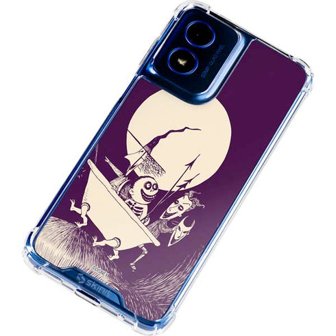 Disney The Nightmare Before Christmas Lock Shock and Barrel Art Moto G Play 4G (2024) Clear Case