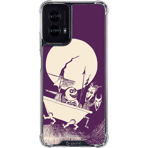 Disney The Nightmare Before Christmas Lock Shock and Barrel Art Moto G Power 5G (2024) Clear Case