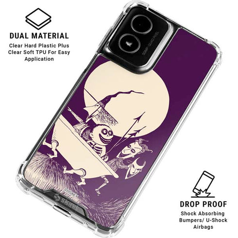 Disney The Nightmare Before Christmas Lock Shock and Barrel Art Moto G Power 5G (2024) Clear Case